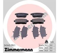 ZIMMERMANN Pastiglie Freno Bremsbelegsatz Posteriore per Mazda CX-7 CX-9