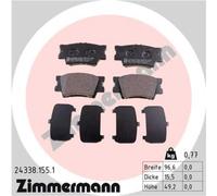 ZIMMERMANN Pastiglie Freno Bremsbelegsatz Posteriore per Toyota Rav 4 III