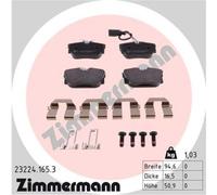 ZIMMERMANN Pastiglie Freno Bremsbelegsatz Posteriore per VW Transporter IV Bus