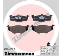 ZIMMERMANN Pastiglie Frontale per VW Golf III Polo Variant Seat Ibiza II Cordoba