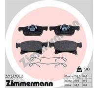 ZIMMERMANN Serie Bremsbeläge Bremsbelegsatz Anteriore Per Opel Corsa E Adam
