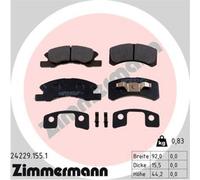 ZIMMERMANN Serie Dischi Freno Posteriori per Mitsubishi Mirage/Space Star