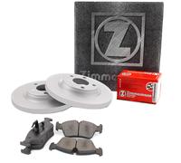 ZIMMERMANN Set Dischi Freno Pieno Frontale + Pastiglie per Fiat 500 C Punto