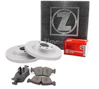 ZIMMERMANN Set Dischi Freno Pieno Posteriore + Pastiglie per VW Touran Passat