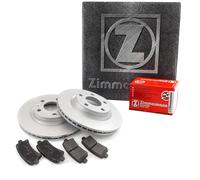 ZIMMERMANN Set Dischi Ventilato Posteriore + Pastiglie Freno per BMW 1er