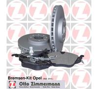 Zimmermann Set Freni Frontale per Daewoo Lanos Nexia Opel Astra Zafira B Vectr