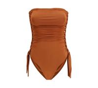Zimmermann, ,Swimwear ,Donna ,Marrone ,L Daylight Braided Gathered One-piece