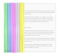 Zimoer 10 A4 Copertine per Rilegatura, Trasparenti Rapporto Copertina con Barra Scorrevole, Plastica Cartella di File Cartelline Raccoglitore per Casa Scuola Ufficio Documenti Classificazione