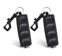 Zimoer 2 Pezzi Estrattore di Frecce, Tiro con L'Arco Freccia Estrattore, Estrattore Frecce Arco, Estrattore Freccia con Portachiavi, Estrattore con Clip A Sgancio Rapido, Antiscivolo (Nero)