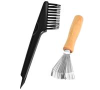 Zimoer 2 spazzole per capelli, spazzola per la pulizia dei capelli, spazzola per la pulizia dei capelli, per rimuovere i peli dalle spazzole per capelli, tappeti, pettini, tappetini da bagno, per uso