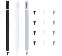 Zimoer 3PCS Cover Protettiva per Apple Pencil PRO, 15x Cappuccio per Punta della Penna, Custodia in silicone per Apple Pencil, Custodia Protettiva Antiscivolo Compatibile con Apple Pencil Pro