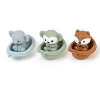 Zimoer Giocattoli da Bagno - 3 Animali Galleggianti (Elefante, Scimmia, Volpe) per Bambini 1+, Ideali per giochi mare e bagnetto neonato