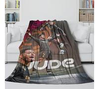 ZIMONJO Bellingham Coperta - Calcio Coltre Regalo Compleanno Per Il Marito/fidanzato/fidanzata - Coltre Che Porta Calore E Felicità in Una Giornata Uggiosa E Cupa 80x90inch(200x230cm)