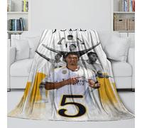ZIMONJO Bellingham Coperta - Calcio Coltre Regalo Compleanno Per Il Marito/fidanzato/fidanzata - Coltre Che Porta Calore E Felicità in Una Giornata Uggiosa E Cupa 40x50inch(100x130cm)