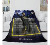 ZIMONJO Bellingham Coperta - Calcio Coltre Regalo Compleanno Per Il Marito/fidanzato/fidanzata - Coltre Che Porta Calore E Felicità in Una Giornata Uggiosa E Cupa 40x50inch(100x130cm)