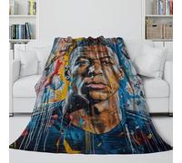 ZIMONJO Mbappe Coperta - Calcio Coltre Regalo Compleanno Per Il Marito/fidanzato/fidanzata - Coltre Che Porta Calore E Felicità in Una Giornata Uggiosa E Cupa 40x50inch(100x130cm)