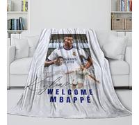 ZIMONJO Mbappe Coperta - Calcio Coltre Regalo Compleanno Per Il Marito/fidanzato/fidanzata - Coltre Che Porta Calore E Felicità in Una Giornata Uggiosa E Cupa 70x80inch(180x200cm)