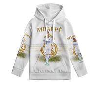 ZIMONJO Mbappe Felpa con Cappuccio Bambino - Calcio Comoda Felpa Fantastica Ragazzo - Regalo per Figlia Nipote 6-7Y