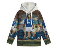 ZIMONJO Mbappe Felpa con Cappuccio Bambino - Calcio Stampa 3D Fantastica Felpa Ragazzo - Regalo per Figlio Nipote 6-7Y