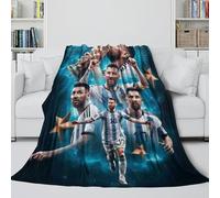 ZIMONJO Messi Coperta - Calcio Coltre Regalo Compleanno Per Il Marito/fidanzato/fidanzata - Coltre Calda Per Mostrare Il Vostro Accompagnamento E La Cura 50x60inch(127x152cm)