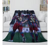ZIMONJO Messi Coperta Soffice - Calcio Coltre Regalo Compleanno Per Figlio/figlia/nipote/nipotina/amico - Coltre Accogliente Come Un Abbraccio in Una Coperta 50x60inch(127x152cm)