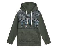 ZIMONJO Messi Felpa con Cappuccio Bambino - Calcio Stampa 3D Fantastica Felpa Ragazzo - Regalo per Figlio Nipote 7-9Y