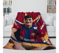 ZIMONJO Pedri Coperta Soffice - Calcio Coltre Regalo Compleanno Per Figlio/figlia/nipote/nipotina/amico - Coltre Accogliente Come Un Abbraccio in Una Coperta 50x60inch(127x152cm)