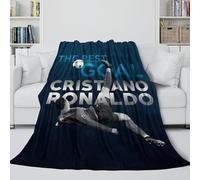 ZIMONJO Ronaldo Coperta Accogliente - Calcio La Memorabile Coperta Per Bambini Acquistata Da Genitori/nonni - Regalo Compleanno Per Figlio/figlia/nipote/nipotina 80x90inch(200x230cm)