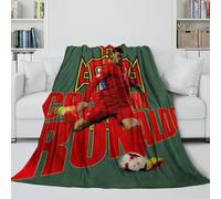 ZIMONJO Ronaldo Coperta Accogliente - Portogallo Calcio La Memorabile Coperta Per Bambini Acquistata Da Genitori/nonni - Regalo Compleanno Per Figlio/figlia/nipote/nipotina 60x80inch(150x200cm)