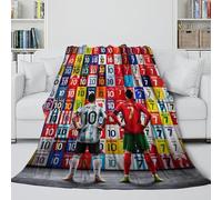 ZIMONJO Ronaldo Coperta Accogliente - Portogallo Calcio La Memorabile Coperta Per Bambini Acquistata Da Genitori/nonni - Regalo Compleanno Per Figlio/figlia/nipote/nipotina 60x80inch(150x200cm)
