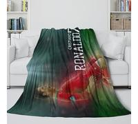 ZIMONJO Ronaldo Coperta Accogliente - Portogallo Calcio La Memorabile Coperta Per Bambini Acquistata Da Genitori/nonni - Regalo Compleanno Per Figlio/figlia/nipote/nipotina 50x60inch(127x152cm)