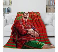ZIMONJO Ronaldo Coperta - Calcio Coltre Regalo Compleanno Per Figlio/figlia/nipote/nipotina 40x50inch(100x130cm)