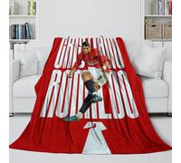 ZIMONJO Ronaldo Coperta - Calcio Coltre Regalo Compleanno Per Il Marito/fidanzato/fidanzata - Coltre Calda Per Mostrare Il Vostro Accompagnamento E La Cura 80x90inch(200x230cm)