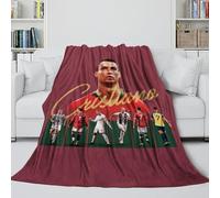 ZIMONJO Ronaldo Coperta Flanella Soffice - Portogallo Calcio Coperta Morbida Regalo Compleanno Per Il Marito/fidanzato/fidanzata - Divano Letto Culla Decoro 40x50inch(100x130cm)