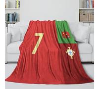 ZIMONJO Ronaldo Coperta - Portogallo Calcio Coltre Regalo Compleanno Per Il Marito/fidanzato/fidanzata - Coltre Calda Per Mostrare Il Vostro Accompagnamento E La Cura 40x50inch(100x130cm)