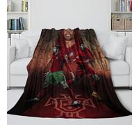 ZIMONJO Ronaldo Coperta - Portogallo Calcio Coltre Regalo Compleanno Per Il Marito/fidanzato/fidanzata - Coltre Calda Per Mostrare Il Vostro Accompagnamento E La Cura 70x80inch(180x200cm)