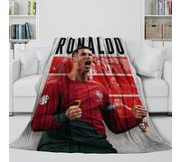 ZIMONJO Ronaldo Coperta - Portogallo Calcio Coltre Regalo Compleanno Per Il Marito/fidanzato/fidanzata - Coltre Calda Per Mostrare Il Vostro Accompagnamento E La Cura 60x80inch(150x200cm)