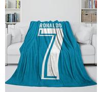 ZIMONJO Ronaldo Coperta Soffice - Calcio Coltre Regalo Compleanno Per Figlio/figlia/nipote/nipotina/amico - Coltre Accogliente Come Un Abbraccio in Una Coperta 40x50inch(100x130cm)