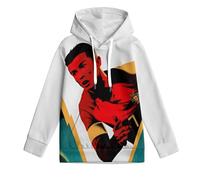 ZIMONJO Ronaldo Felpa con Cappuccio Bambino - Football Comoda Felpa Fantastica Ragazzo - Regalo per Figlia Nipote 7-9Y