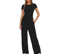 Zimoya Women's 2 Piece Short Sleeve Tracksuit for Women UK Soft Stretch Loungewear Set Plus Size Wide Leg Trousers High Waist Yoga Outfits Ladies Casual Jogger Set Gym Clearance