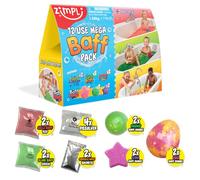 ZIMPLI 12 Use Mega Value Baff Pack, 6 Bombe da Bagno, 2 Gelli, 2 Slime e 2 Crackle, Set di Giocattoli sensoriali da Bagno per Bambini, Regalo di Compleanno per Bambini, Giocattoli per Bambini
