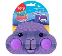 ZIMPLI - 2 graziose bombe da bagno con lama su buono regalo, bombe da bagno profumate all'uva per bambini, riempitivi per sacchetti per feste di compleanno