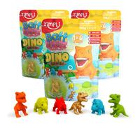 3 bombe da bagno grandi Dino Surprise di Zimpli Kids, 6 giocattoli dinosauro a sorpresa da collezionare, bagnoschiuma per Natale, riempitivo per calze, regalo di Natale, giocattolo per la paghetta