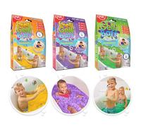 ZIMPLI - 3 x Gelli Baff Tutti Frutti, Bubblegum e Verde, trasforma magicamente l'acqua in una poltiglia densa e colorata, giocattolo sensoriale da bagno per bambini, riempitivo per borse da festa