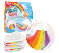 ZIMPLI - 3 x Grandi Baff Bombz Nuvola Arcobaleno, Crea un effetto arcobaleno, fr