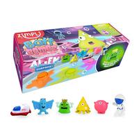 ZIMPLI 3 x Large 100g Alien Surprise Baff Bombz, 1 dei 6 giocattoli alieni da collezionare, uno per ogni bomba da bagno, regalo di compleanno per bambini, giocattolo da bagno