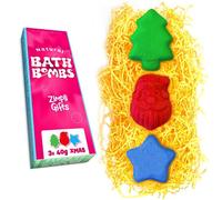 ZIMPLI - 3 x set regalo di bombe da bagno natalizie, riempimento di calze natalizie per donne e bambini, vaporizzatori da bagno, set regalo di bellezza per le terme
