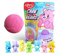 ZIMPLI - Bomba da bagno grande a sorpresa degli orsetti della cura, 7 giocattoli a sorpresa degli orsetti della cura da collezionare in totale, uno per ogni bomba da bagno