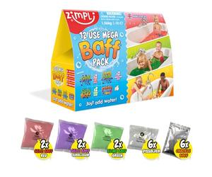 ZIMPLI Confezione Risparmio da 12 Pezzi, 4 Gelli, 2 Slime, 6 Crackle, Giocattoli da Bagno per Bambini, Giocattoli per Bambini, Regalo di Compleanno per Bambini e Bambine di 4, 5, 6, 7, 8 e 9 Anni