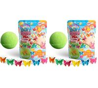 ZIMPLI Grande Bomba da Bagno con Sorpresa Anello Farfalla, 1 dei 6 anelli farfalla da indossare e collezionare, Una sorpresa per ogni Baff Bomb, Idea Regalo di Compleanno per Ragazze (Confezione da 2)